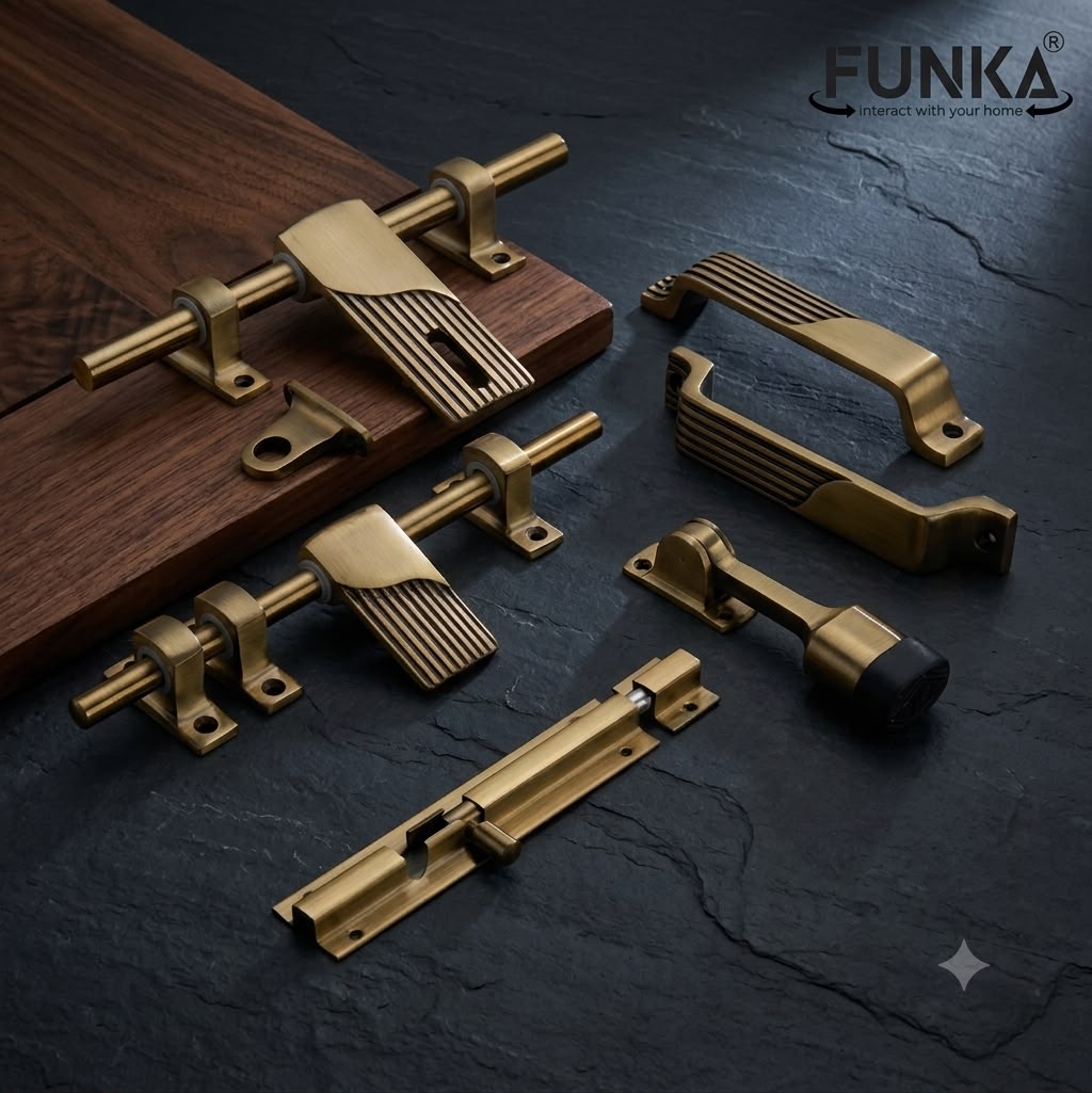 Funka® LINES Aluminum Heavy Single Door Fitting Accessories Set