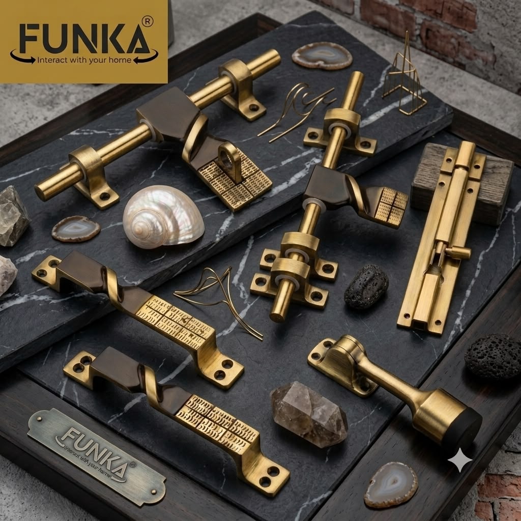 Funka® TORSION Aluminum Heavy Single Door Fitting Accessories Set