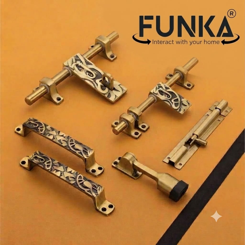 Funka® GANESHA Aluminum Heavy Single Door Fitting Accessories Set