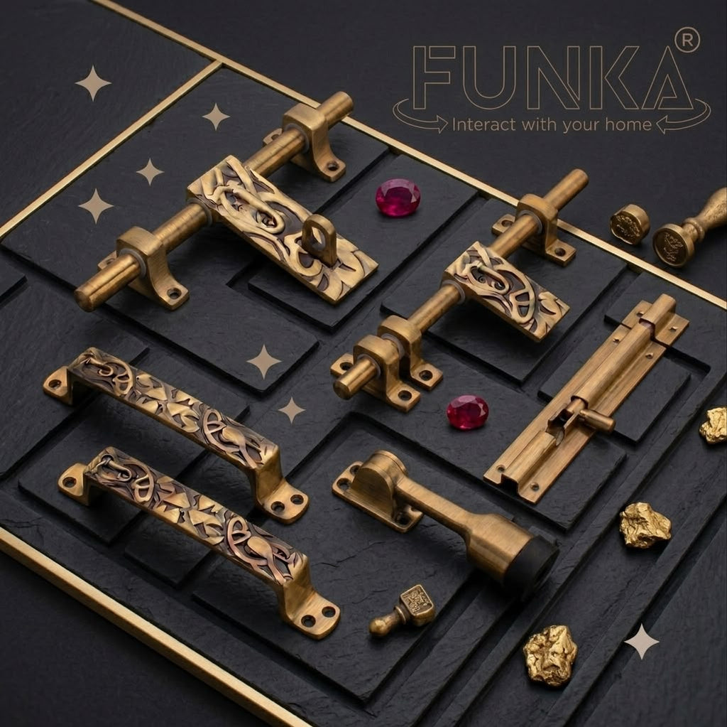 Funka® GANESHA Aluminum Heavy Single Door Fitting Accessories Set