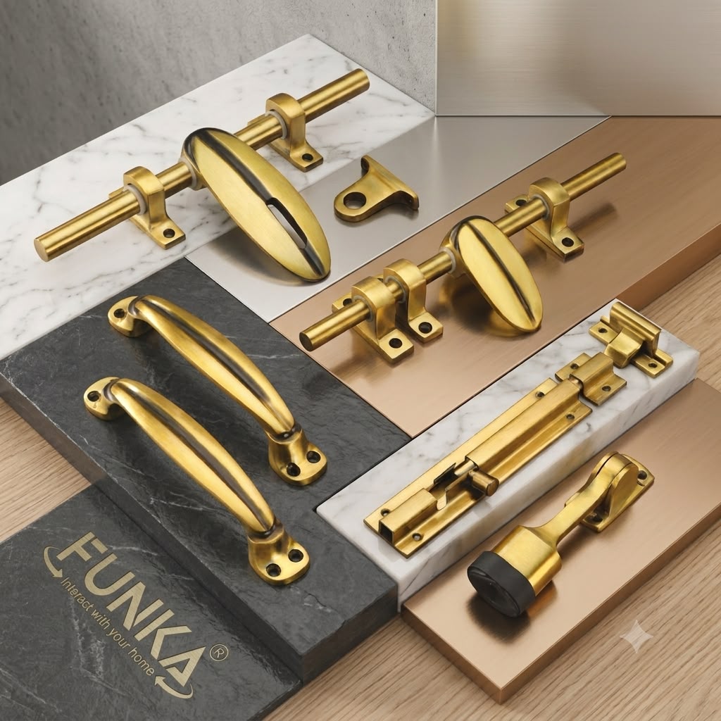 Funka® ORBIT Aluminum Heavy Single Door Fitting Accessories Set