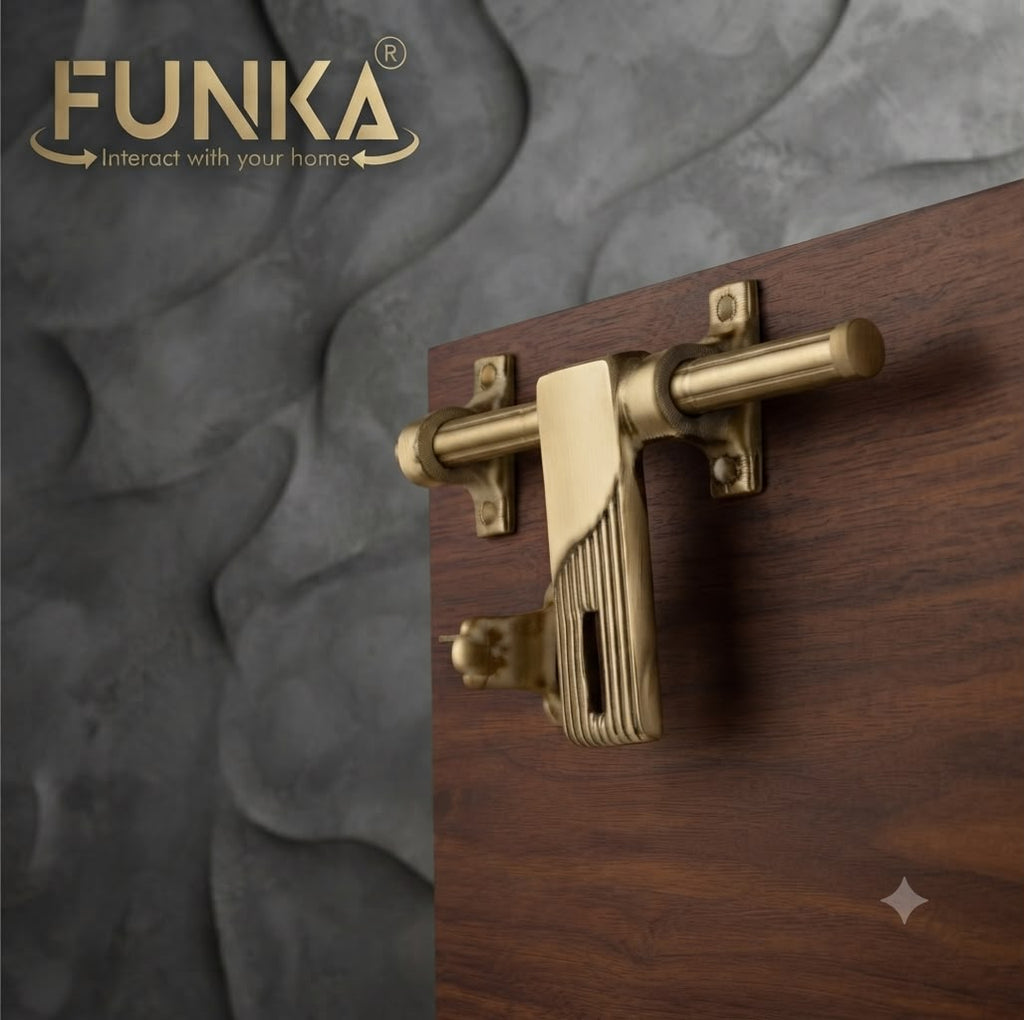 Funka® LINES Antique Aluminum Aldrop For All Doors