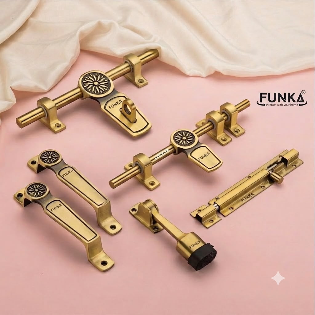 Funka® CROWN Aluminum Heavy Single Door Fitting Accessories Set