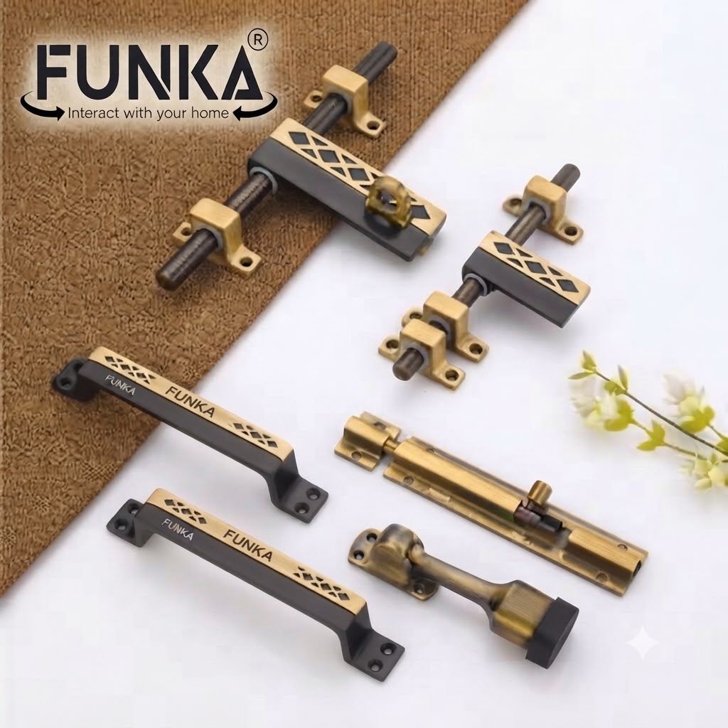 Funka® REGAL Aluminum Heavy Single Door Fitting Accessories Set