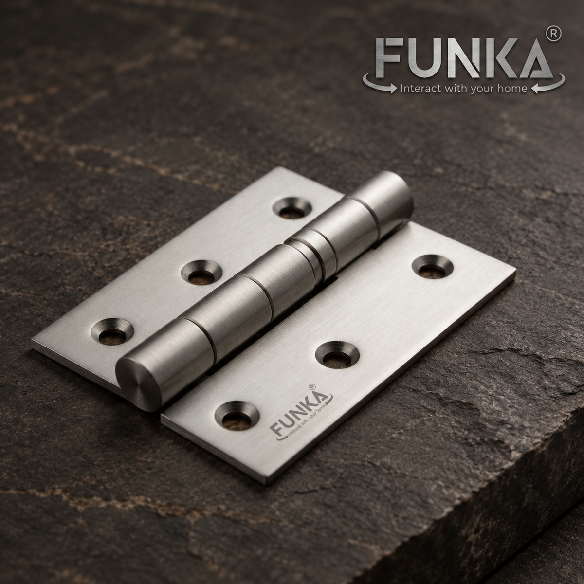 Funka® 3 Inch / 16 Gauge Heavy-Duty Steel Soft-Close Hinges for Doors