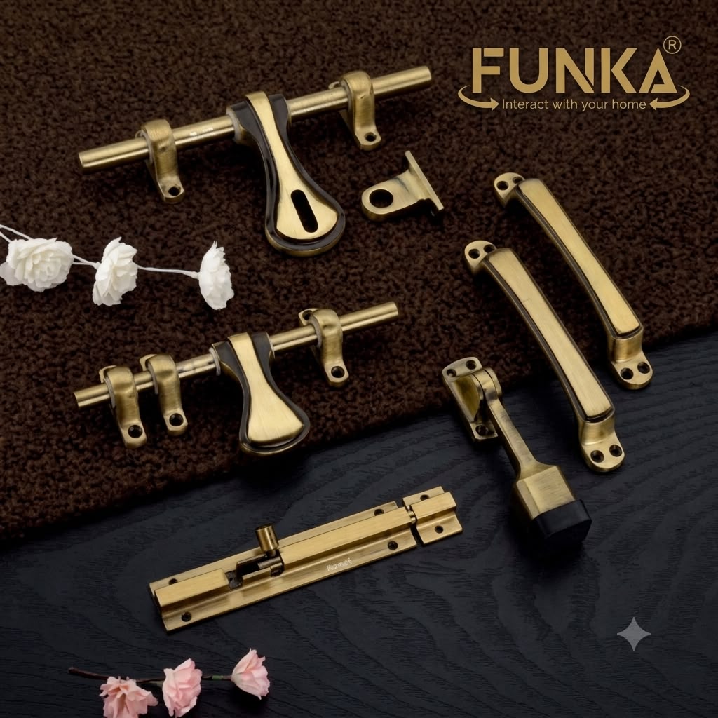 Funka® TIE Aluminum Heavy Single Door Fitting Accessories Set