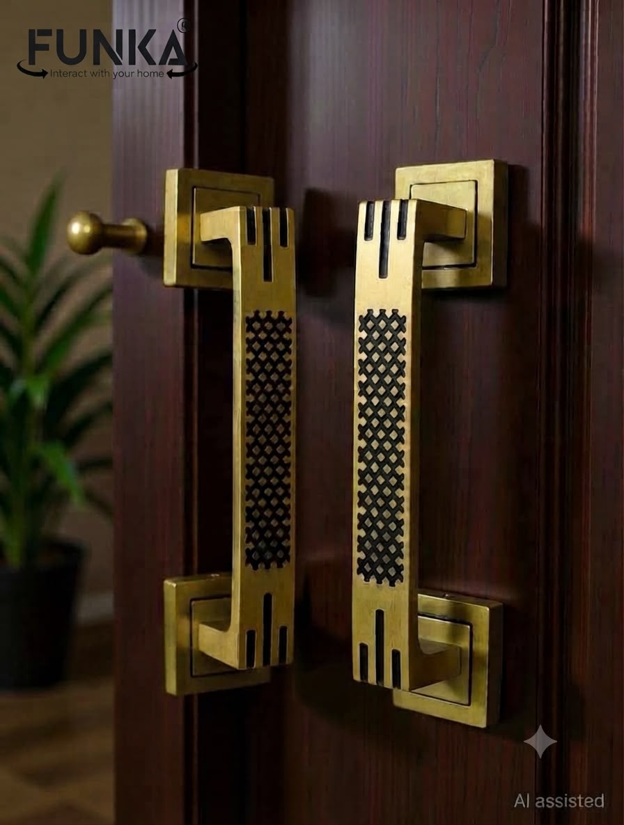 Funka® MATRIX Aluminum Heavy Main Door 8 Inches Handle For Push & Pull