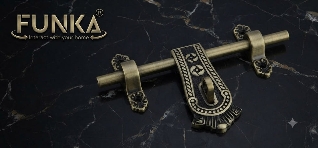 Funka® MAHARAJA Antique Aluminum Aldrop For All Doors
