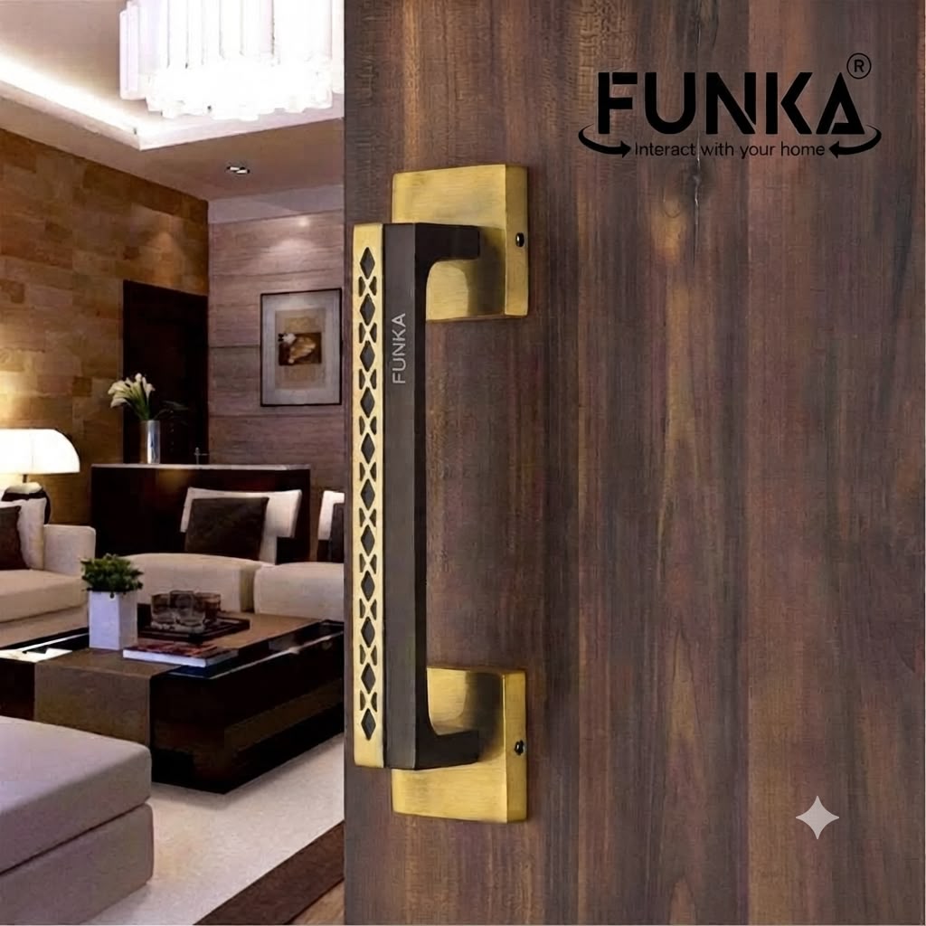 Funka® REGENT Aluminum Heavy Main Door 8 Inches Handle For Push & Pull