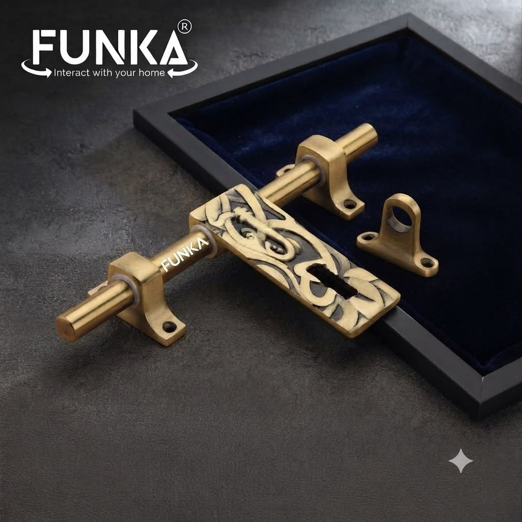 Funka® GANESHA Antique Aluminum Aldrop For All Doors