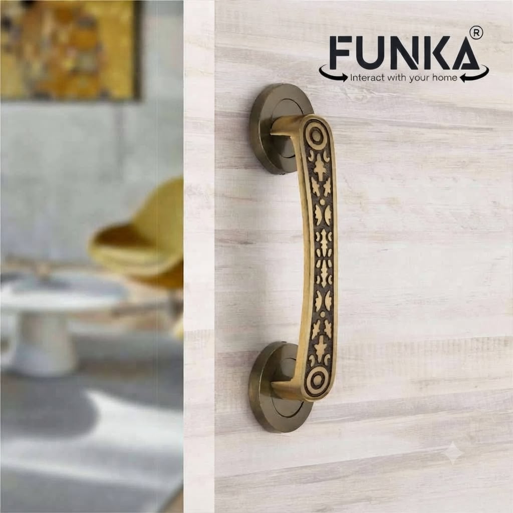 Funka® FLAME Aluminum Heavy Main Door 8 Inches Handle For Push & Pull