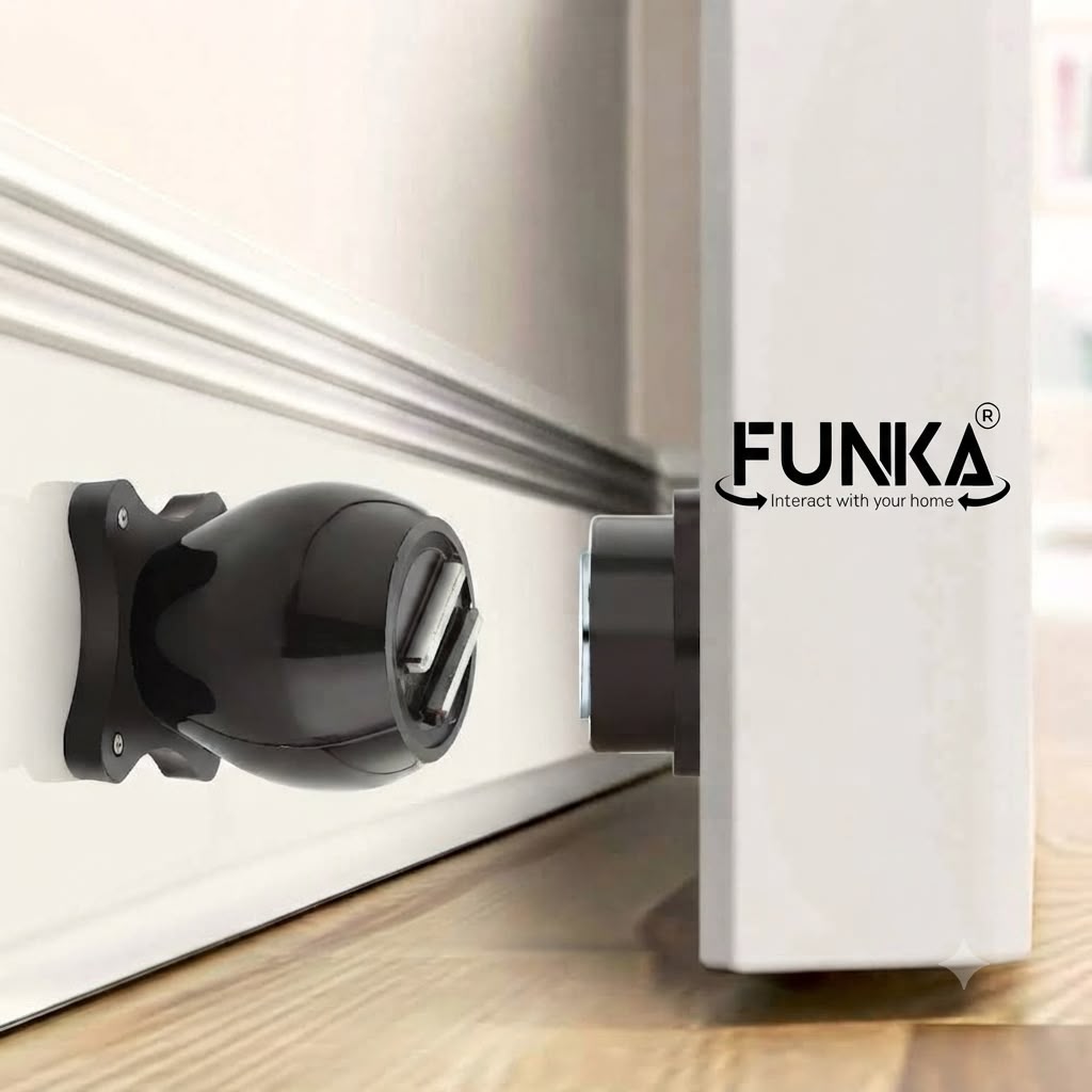 Funka® N40 Magnetic Door Stopper & Catcher – Wall Mounted