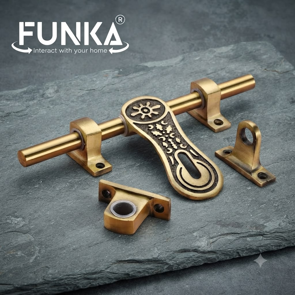 Funka® FLAME Antique Aluminum Aldrop For All Doors