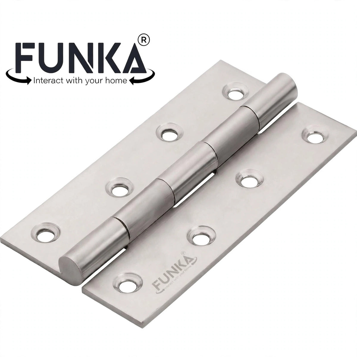Funka® 4 Inch / 14 Gauge Heavy-Duty Steel Soft-Close Hinges for Doors